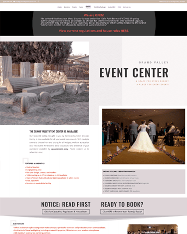 Local Event Center Website