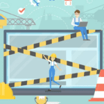 Local Small Business website building illustration